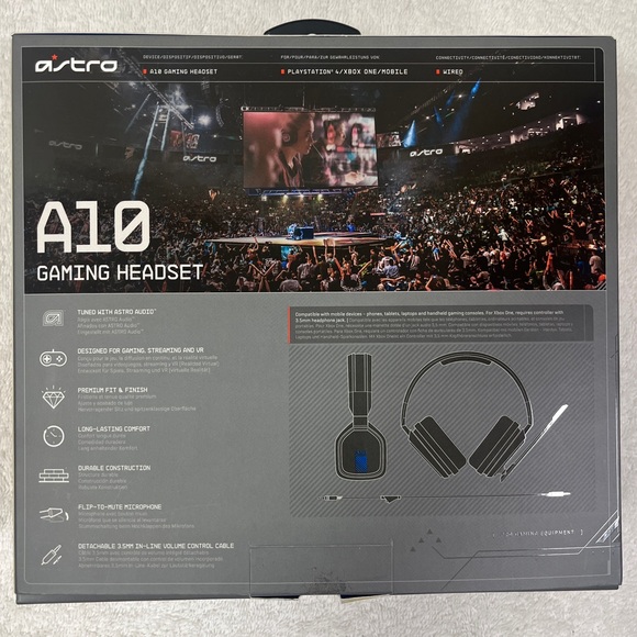 Astro A10 Wired Stereo Gaming Headset Sony PS4 PS5 Xbox One PC Nintendo Switch - Picture 10 of 16